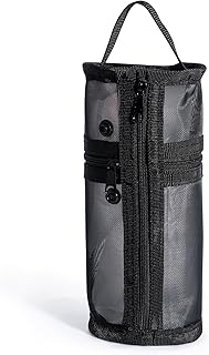 ペンケース メッシュ 縦型 円筒形 筆箱 文房具 収納 筆入れ おしゃれ 人気 便利 持ち手付き 学生 女の子 男の子 シンプル 多機能 化粧ポーチ オフィス