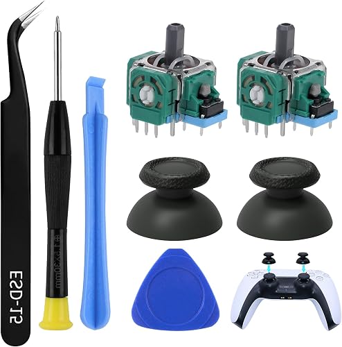 Générique Kit Réparation Joysticks PS5 – Ensemble de 8 Pi…