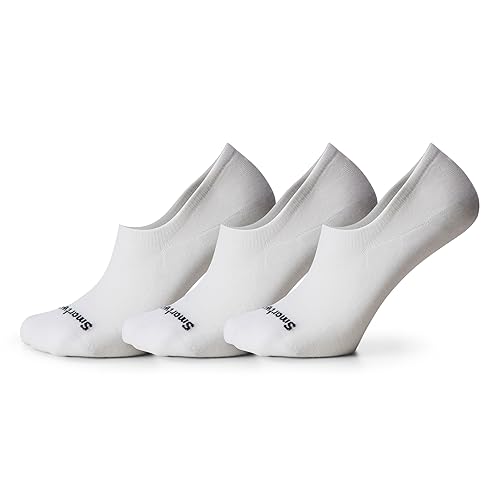 Smartwool Everyday No Show Socks for Men and Women - Medium - White-3pk