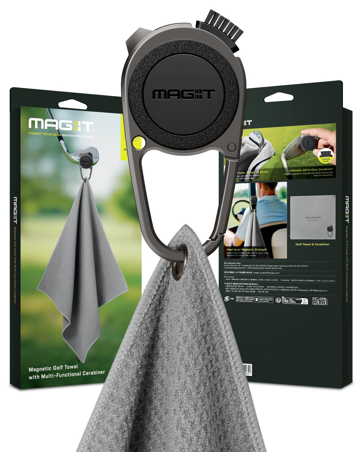 Legato MAG-iT Magnetic Golf Towel Groove