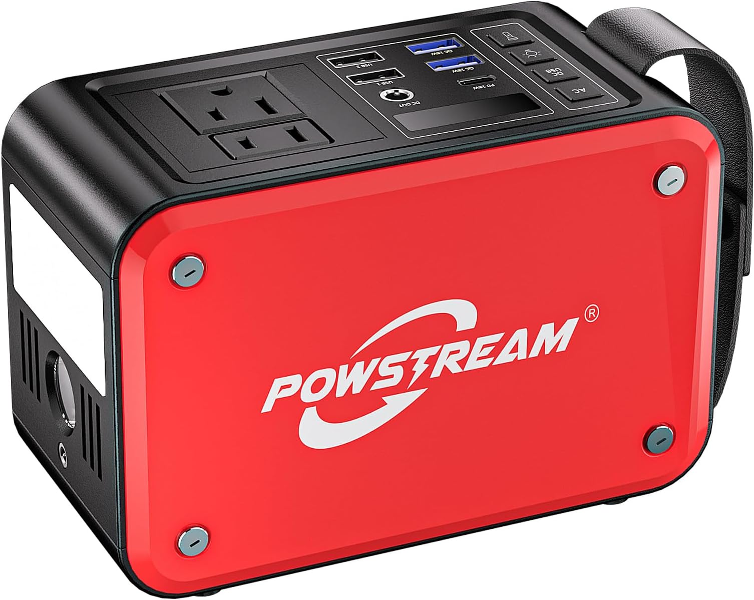 88.8Wh Portable Power Station with 80W AC Outlet USB QC3.0 Port Portable Generator with LED Flashlight Camping Power Bank for Emergency Home Blackout Outdoor Adventure