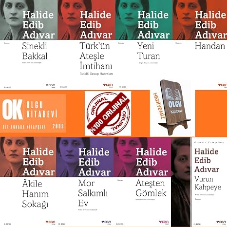 Ateşten Gömlek - Yeni Turan - Akile Hanım Sokağı - Mor Salkımlı Ev - handan - Türk’ün Ateşle İmtihanı - Vurun Kahpeye / 8 Kitap - Halide Edib Adıvar