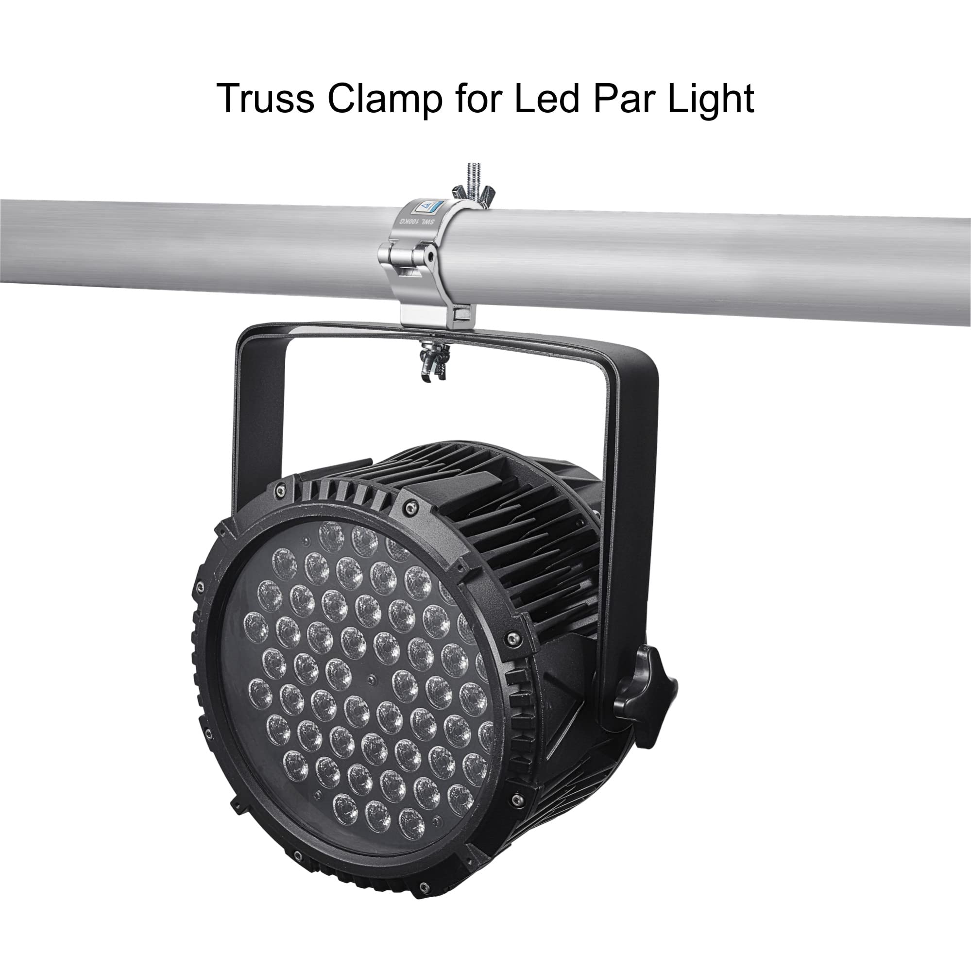 Morsetto per Luci da Palcoscenico, 10Pezzi Eyeshot 50mm Morsetti Luci per traliccio di Alta Qualità Con Certificazione TUV, Capacità di Carico 100kg Morsetti, Adatto per Tubi da 48-52 mm