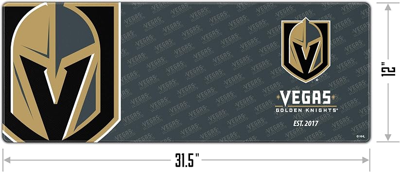 YouTheFan NHL Vegas Golden Knights Logo Series Desk Pad SMU