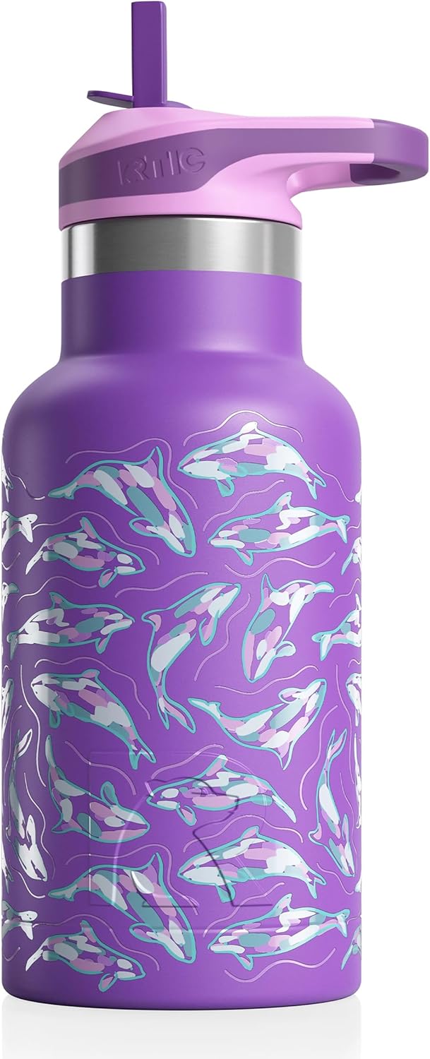 RTIC Cub Kids Insulated Water Bottle, Double Wall Vacuum