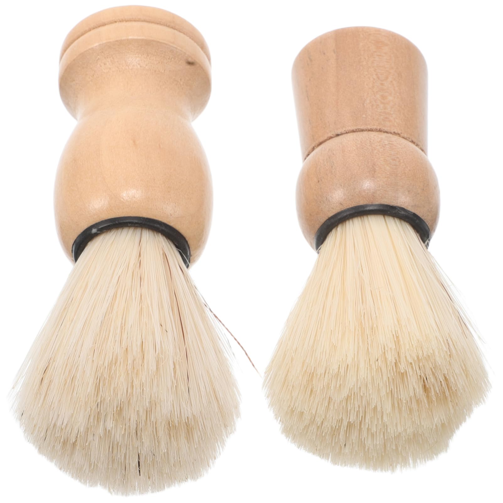 FOYTOKI Shaving Brush Set Pcs Beard Grooming Kit for Men Natural Wooden Handle Gentle Bristles Barber Shaving Foam Brush Father's Day