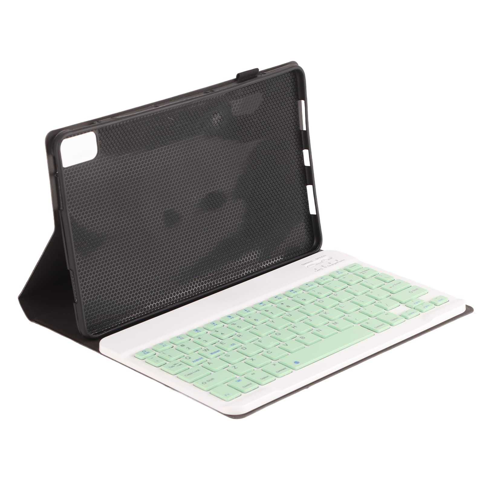 Ymiko Keyboard for 10.4 Inch Tablets with Keycap Leather Case Included Compatible with Other 10in Devices Green Hat