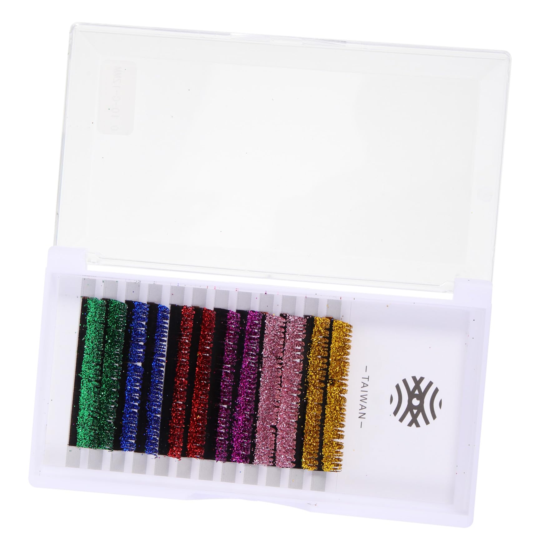 Baluue 18paia Lunghe Estensioni Di Ciglia Glitterate Colorate Da Ciglia Per Cosplay e Feste Sicure e Confortevoli Per Trucco e Spettacoli