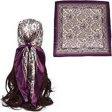 35 Inches Silk Head Scarf-Satin Hair Scarves Silk Bandana Scarf Headscarf for Womens Fashion Scarves