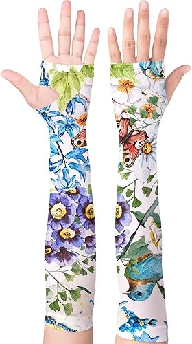 Mangas de jardinería para mujer, protección solar de granja, a prueba de espinas, mangas de enfriamiento para cubrir los brazos para deportes de