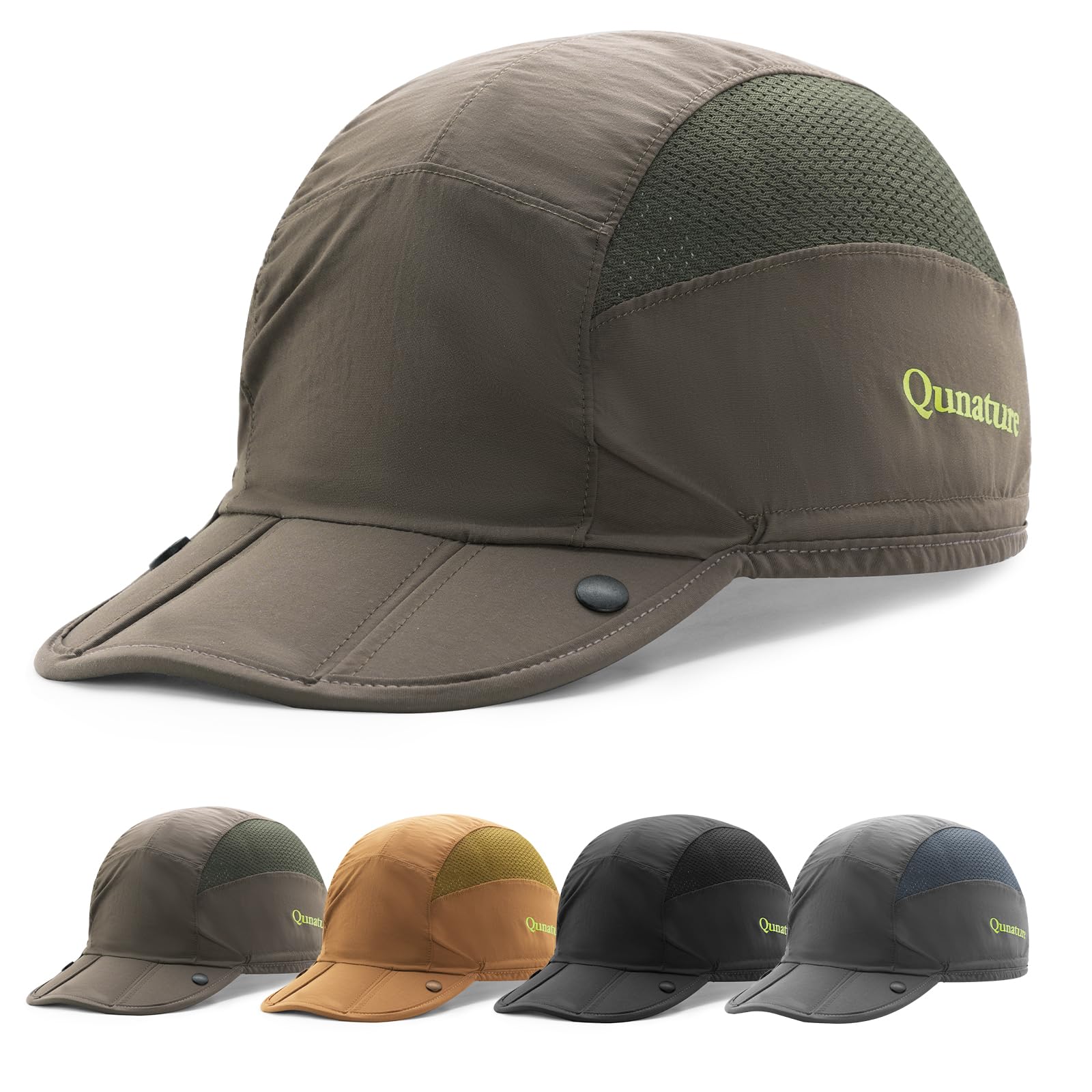 Foldable Cycling Cap, Breathable Helmet Liner with Sun Visor, Sun Protection Running Hat for Men Women Under Helmet