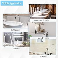 Vista 10 de Manguera de rociado de goma para fregadero, accesorio de manguera de fregadero para llave portátil de fregadero, rociador de champú para perros