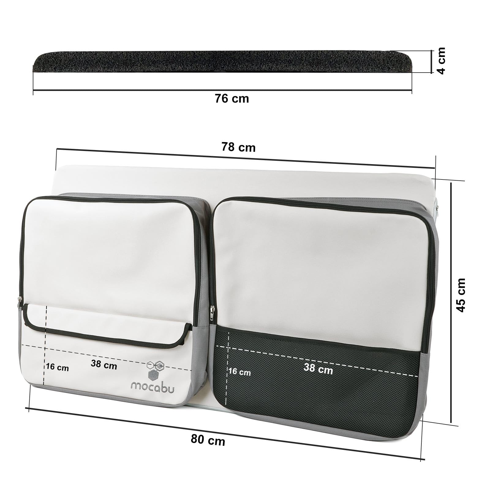 Fenstertasche Utensilientasche Leinenbeige passend für VW T5 T6 links