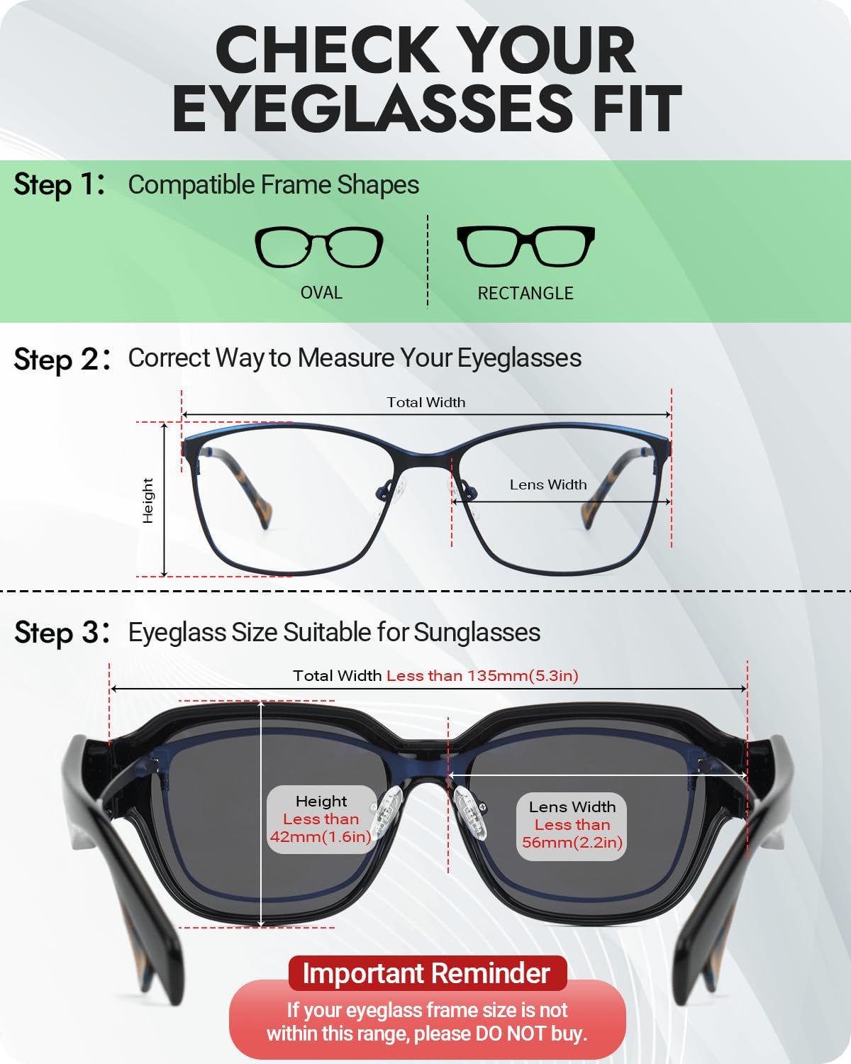 Meeloog Polarized Small Fit Over Glasses Sunglasses for Women, Vintage Retro Rectangle Covers Shades UV Protection MST0064 - Image 4