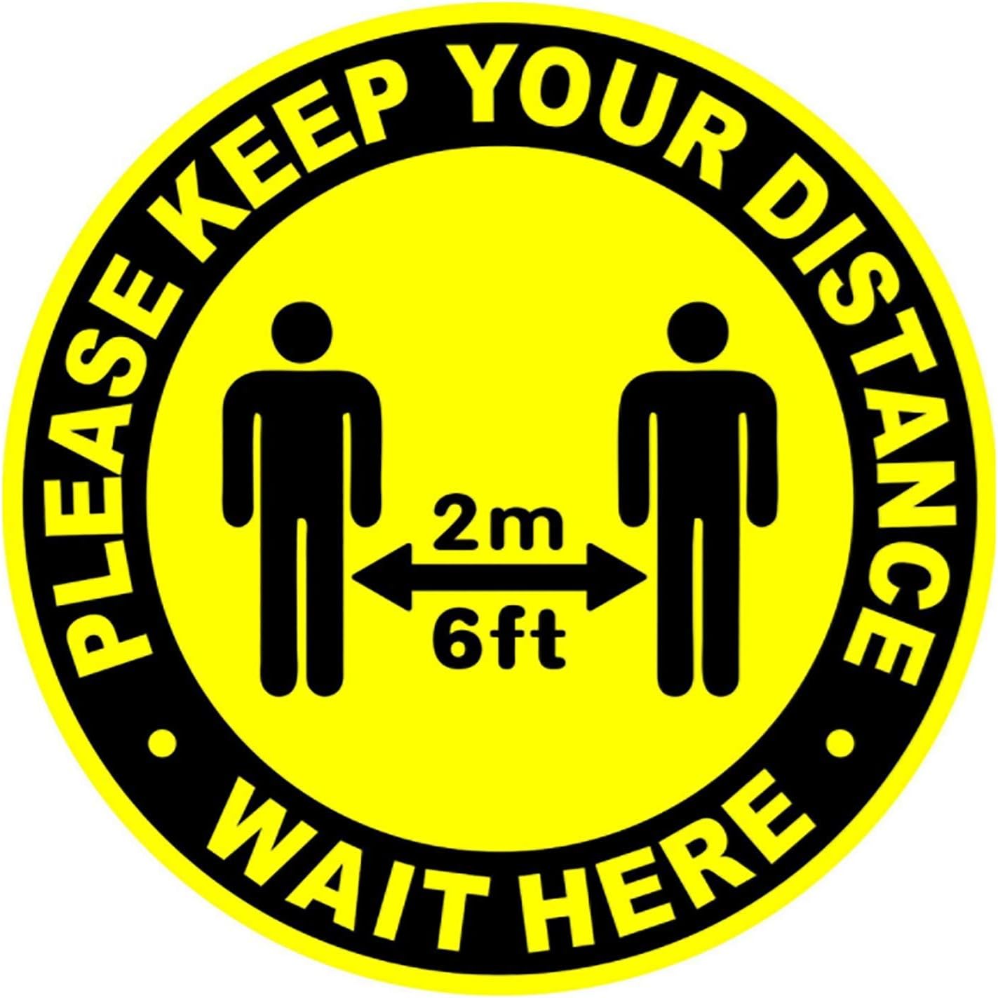 Social Distancing Floor Signs,"Please Keep Social Distance