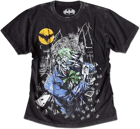 Amazon Co Jp Dcコミックス バットマン ジョーカー ｔシャツ 半袖 Joker Batman ウォッシュ加工 箔プリント アメコミ メンズ 並行輸入品 ファッション