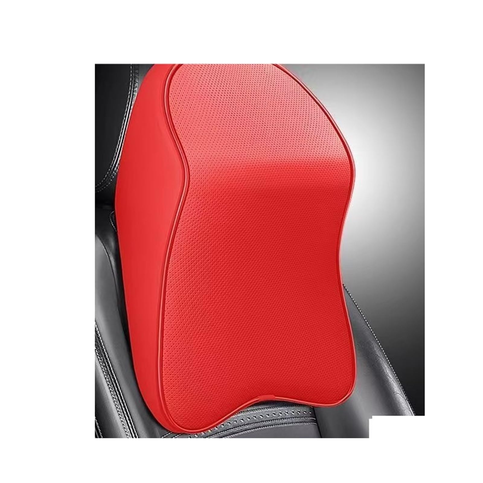 ATUMY Car Seat Pillow Headrest Memory Foam Rest Pillow Headrest Car Neck Pillow Support Neck Support Car Headrest(Red 1)