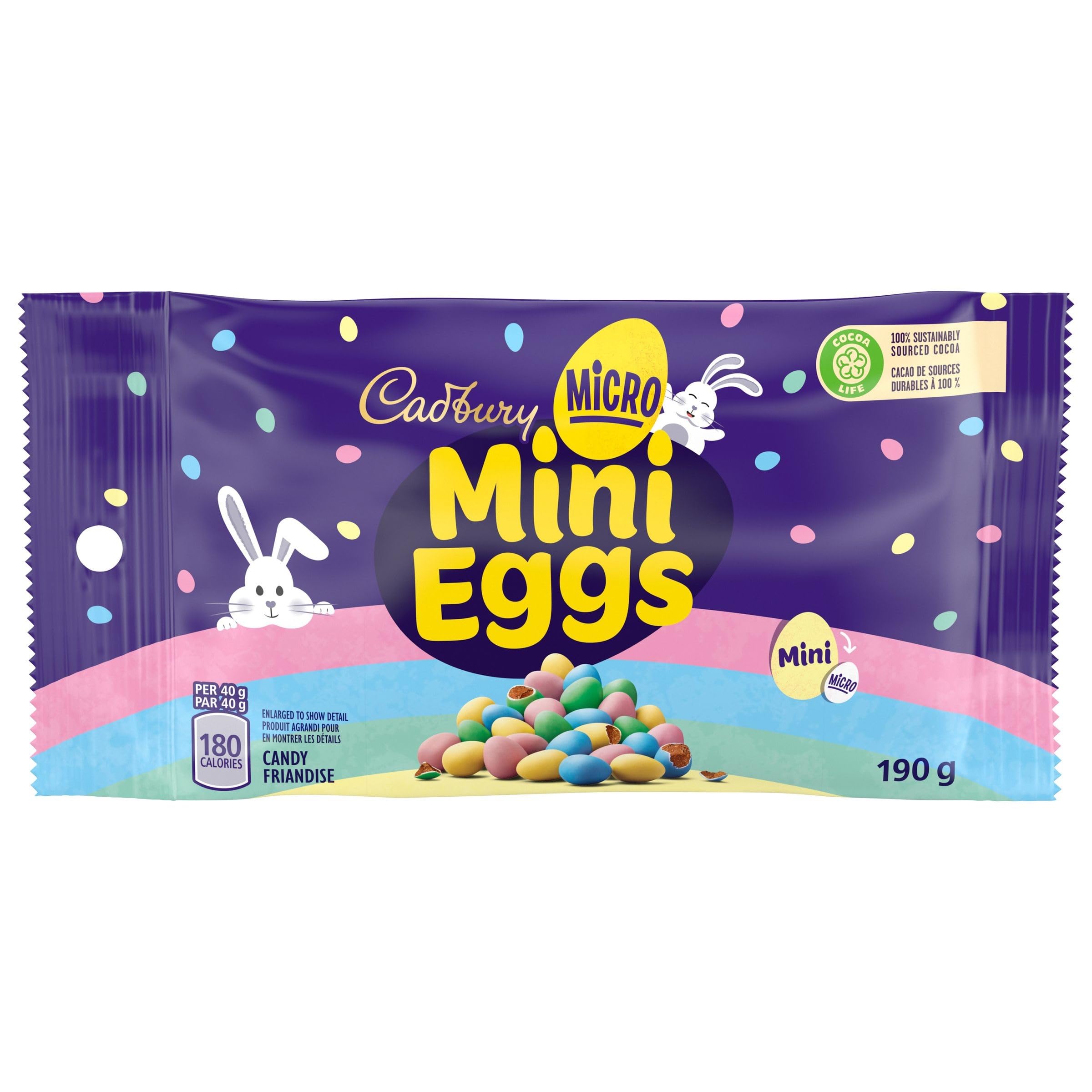 Micro Mini Easter Eggs, 190g/6.6 oz
