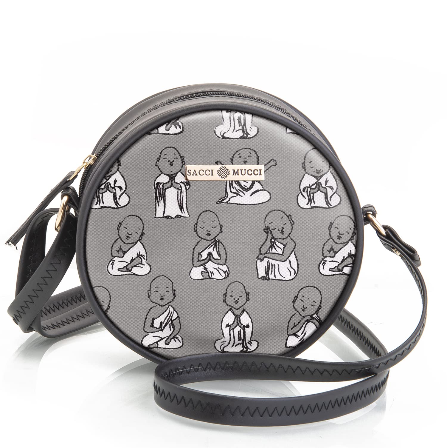 SACCI MUCCI Round Sling Bag for Women, Purse for Women, Sling Bag for Women Stylish, Sling Bag for Girls, Women Sling Bag, Bag for Girls (Black) (B0C53QPCFK) Amazon Price History, Amazon Price Tracker