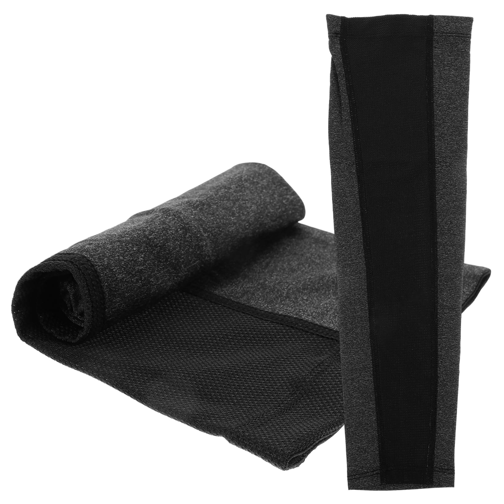 TOYANDONA Manga de protección Solar Cubrir Mangas de Brazo de protección Solar UV Solar Flexible de Brazos Mangas Protectoras de Brazo para Hombre Nylon Negro