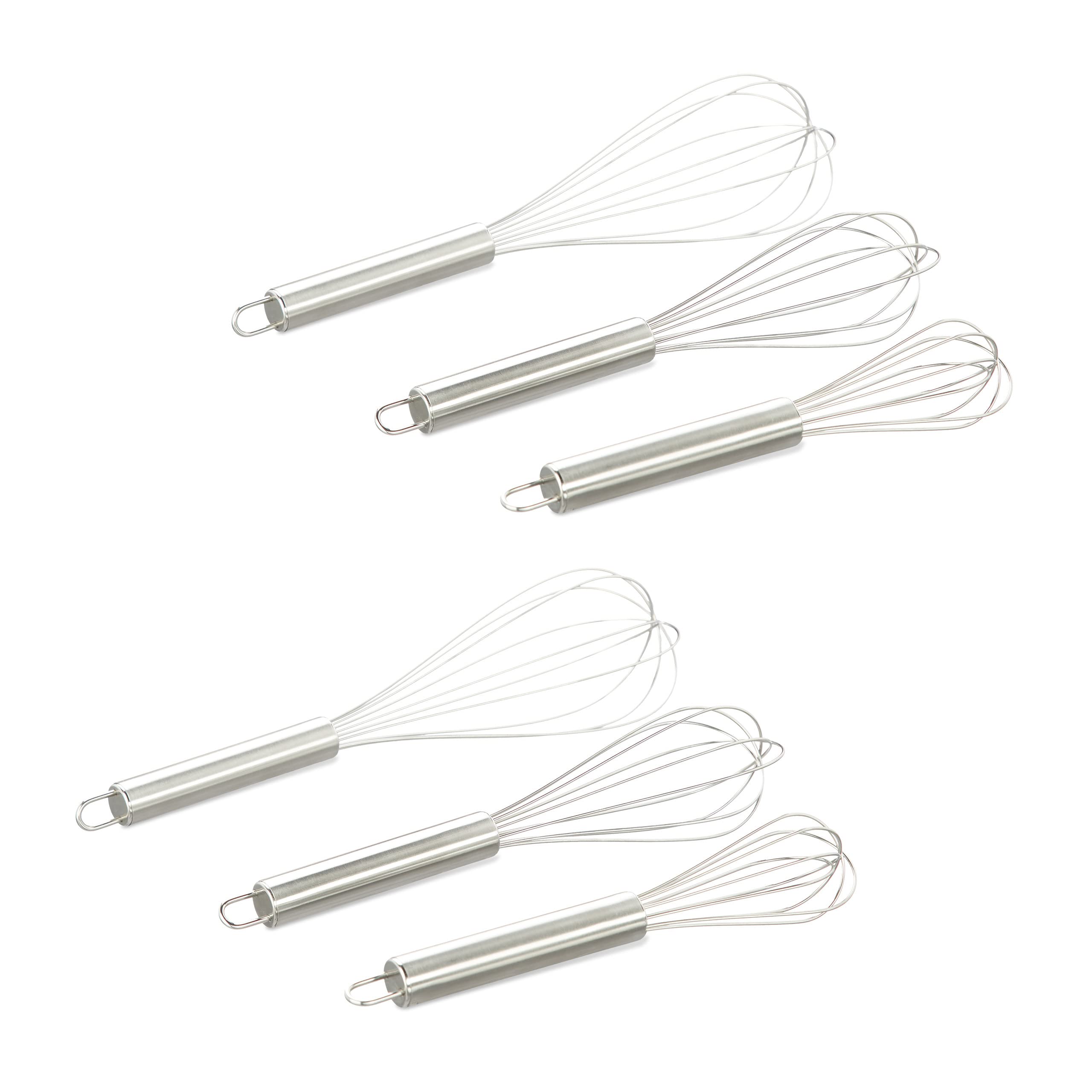 RUCUDIM Frusta Da Cucina In Acciaio Inox 3 Pezzi Mini Frusta Da Cucina Frusta Cucina A Anti-aderente27 Cm Frusta A Mano In Acciaio Inossidabile, Frusta Manuale Per Cottura - 9
