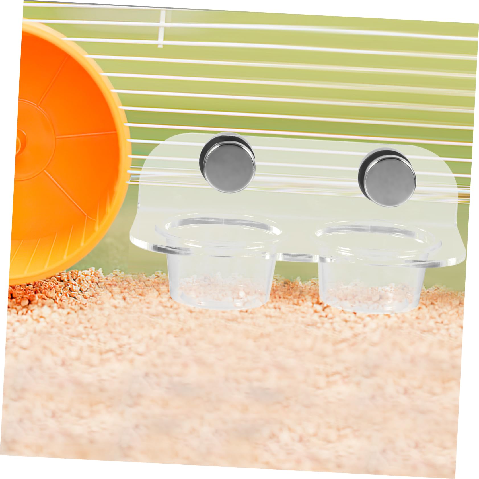3 Juegos De Comederos Magnéticos para Mascotas, Cuencos para Reptiles, Repisa para Gecos, Cuenco De Agua para Reptiles, Recipiente para Comida para Gecos, Cuenco para Arañas,