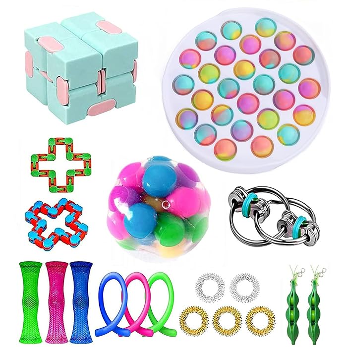 Buy Fidget Toys Pack Fidget Pack 2022 Pop Toys Box Set, Push Popping
