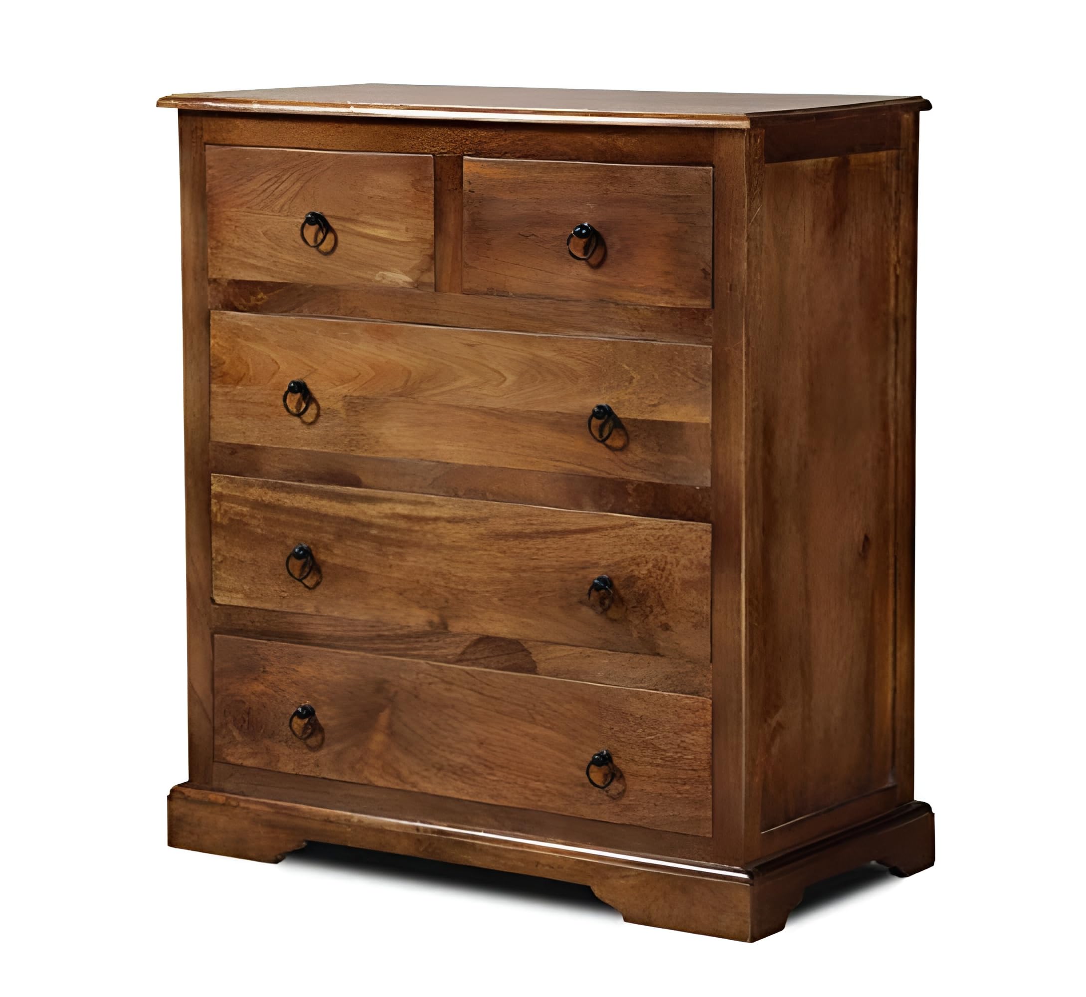 Craftswood Wooden Honey Finish Furniture Chest of Drawers Rack| Chester Drawer Cabinets | Sideboards for Living Room Study Room Drawing Room (Sheesham Wood_Brown)-image-34