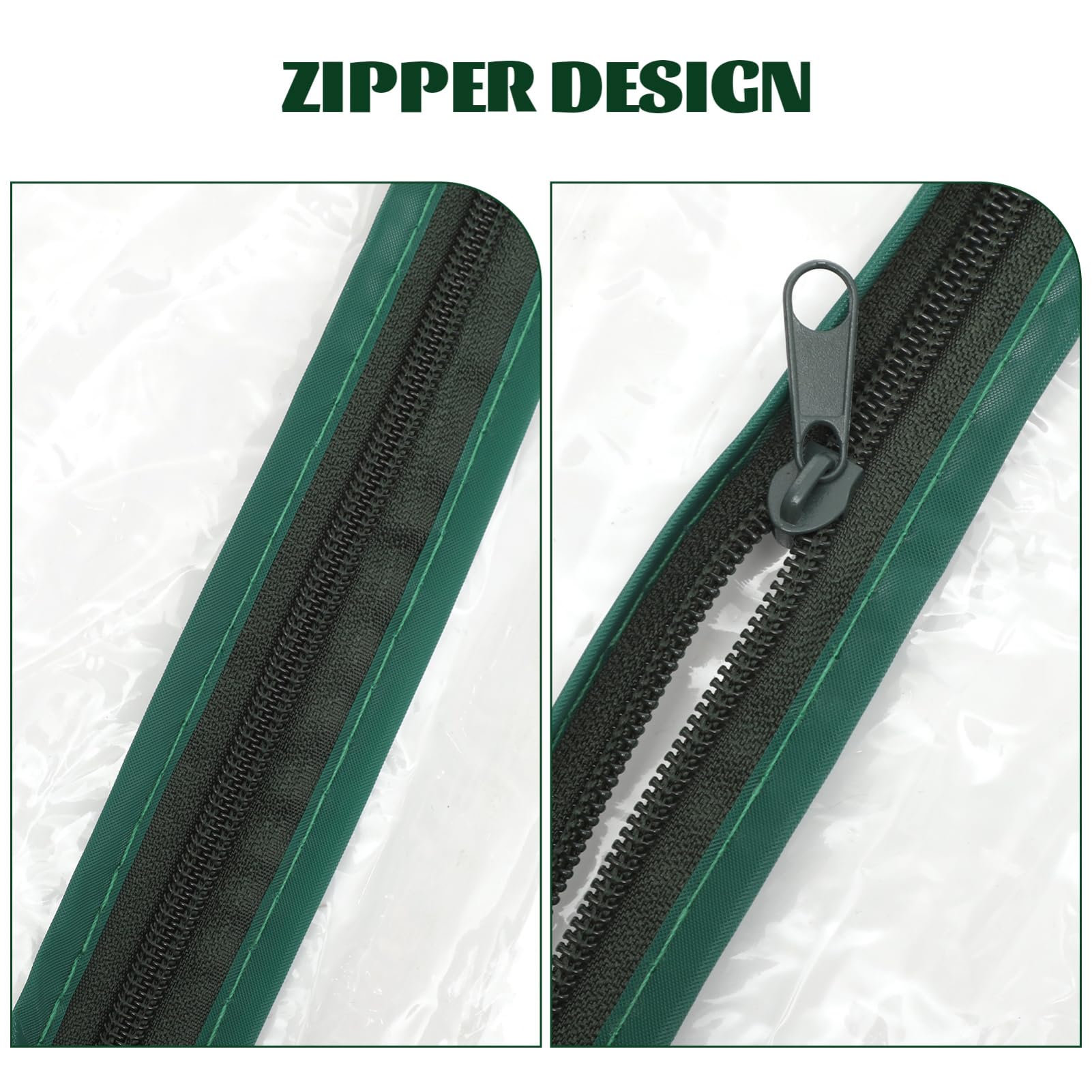 Copertura Sostitutiva per Mini Serra PVC con Cerniera Protezione per Piante Leggera e Portatile per Esterni Adatta per Cortile e Patio