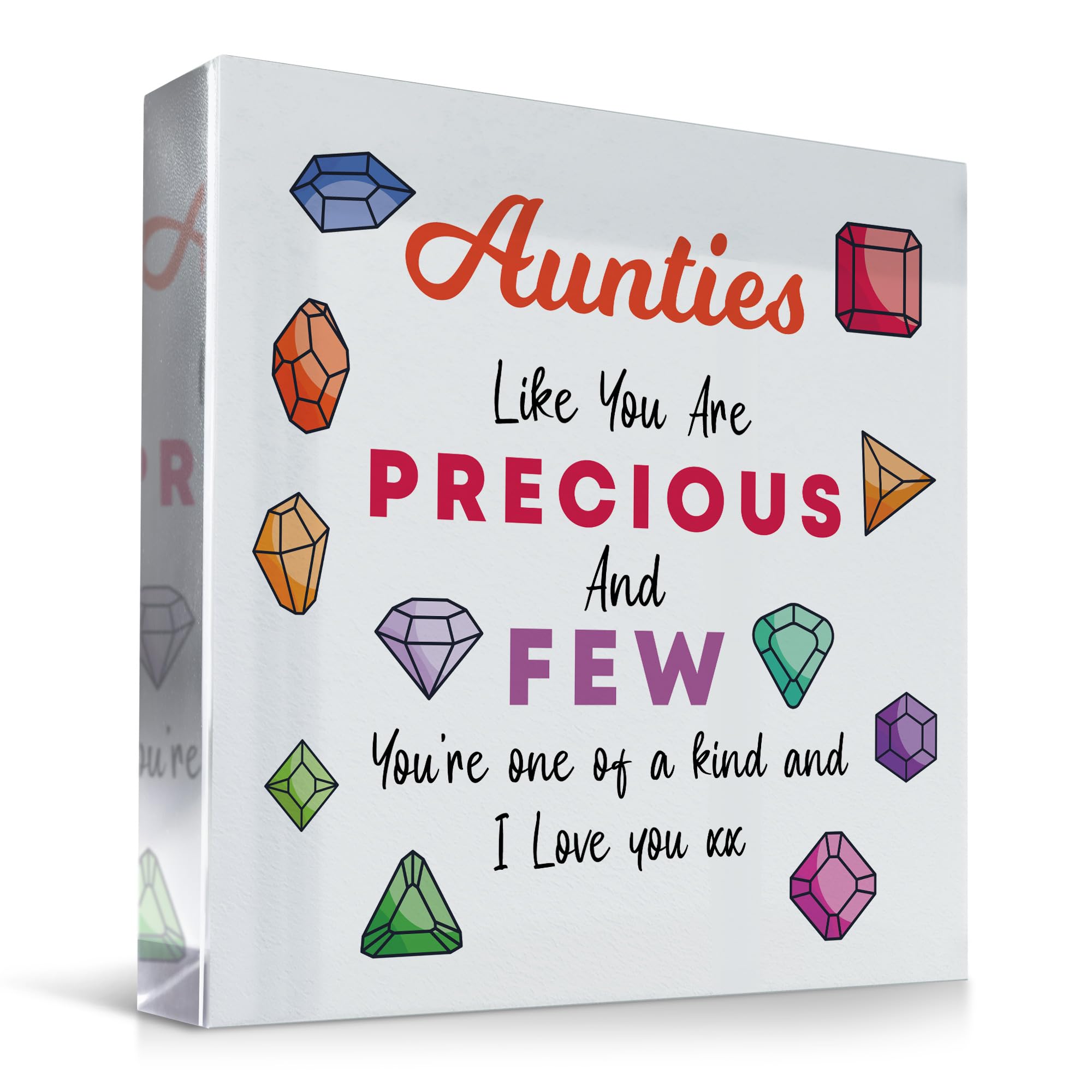 Red Ocean For Auntie Precious And Few Plaque Special For Her Auntie Idea Birthday Christmas Thank You From Niece Nephew