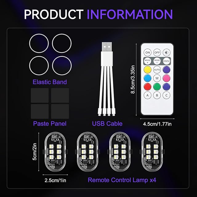 Foto 3 de 7 de 4Pcs Luz Estroboscópica Drone, 8 Colores Luz Estroboscópica para Drones