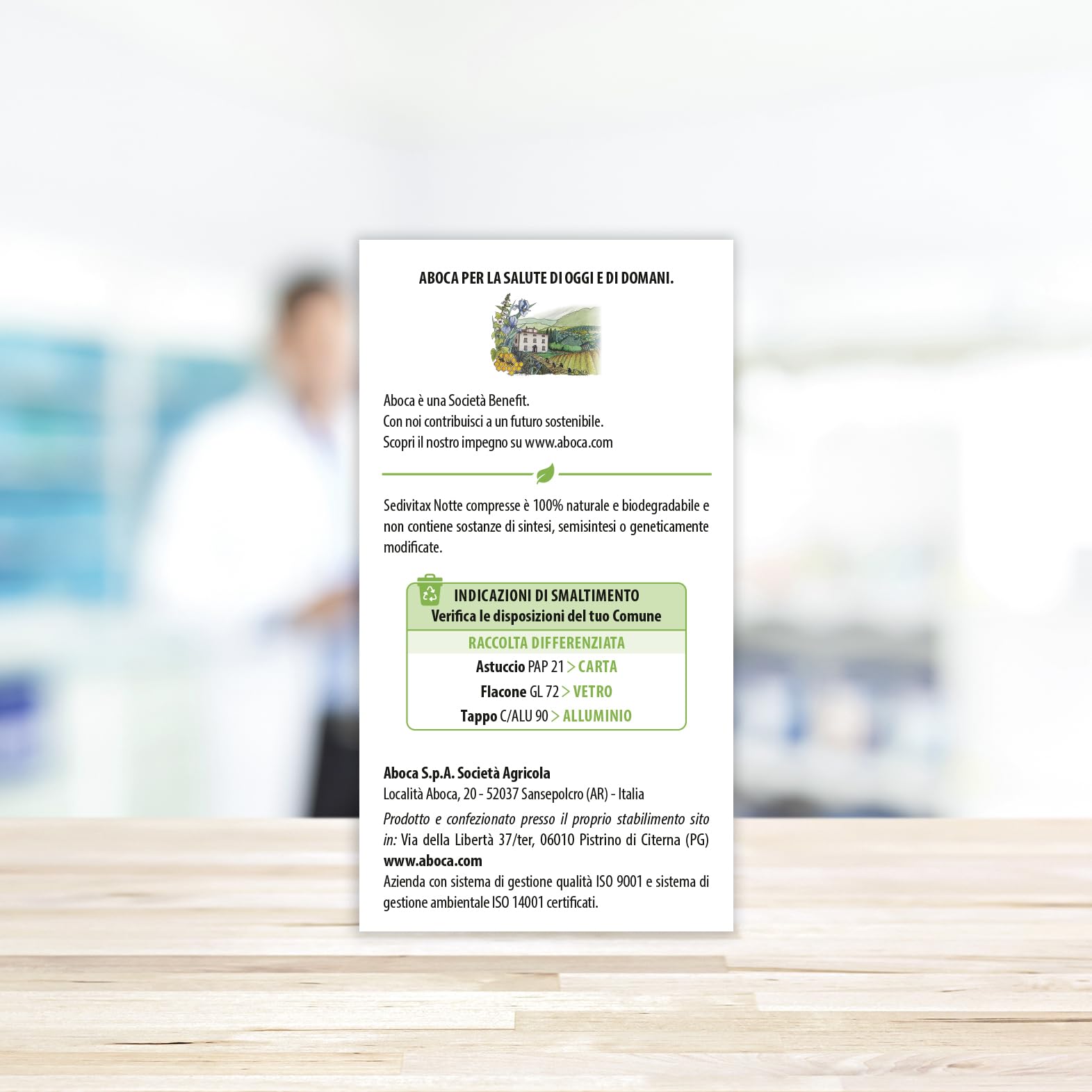 Aboca Sedivitax Notte Advanced Integratore Alimentare 50 Compresse con Withania, Passiflora e Luppolo - Favorisce l'Induzione e la Qualità del Sonno - Formato Convenienza