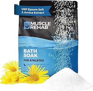 USP Epsom Salt Bath Salts - Fast-Absorbing Magnesium, Arnica Bath Soak ...