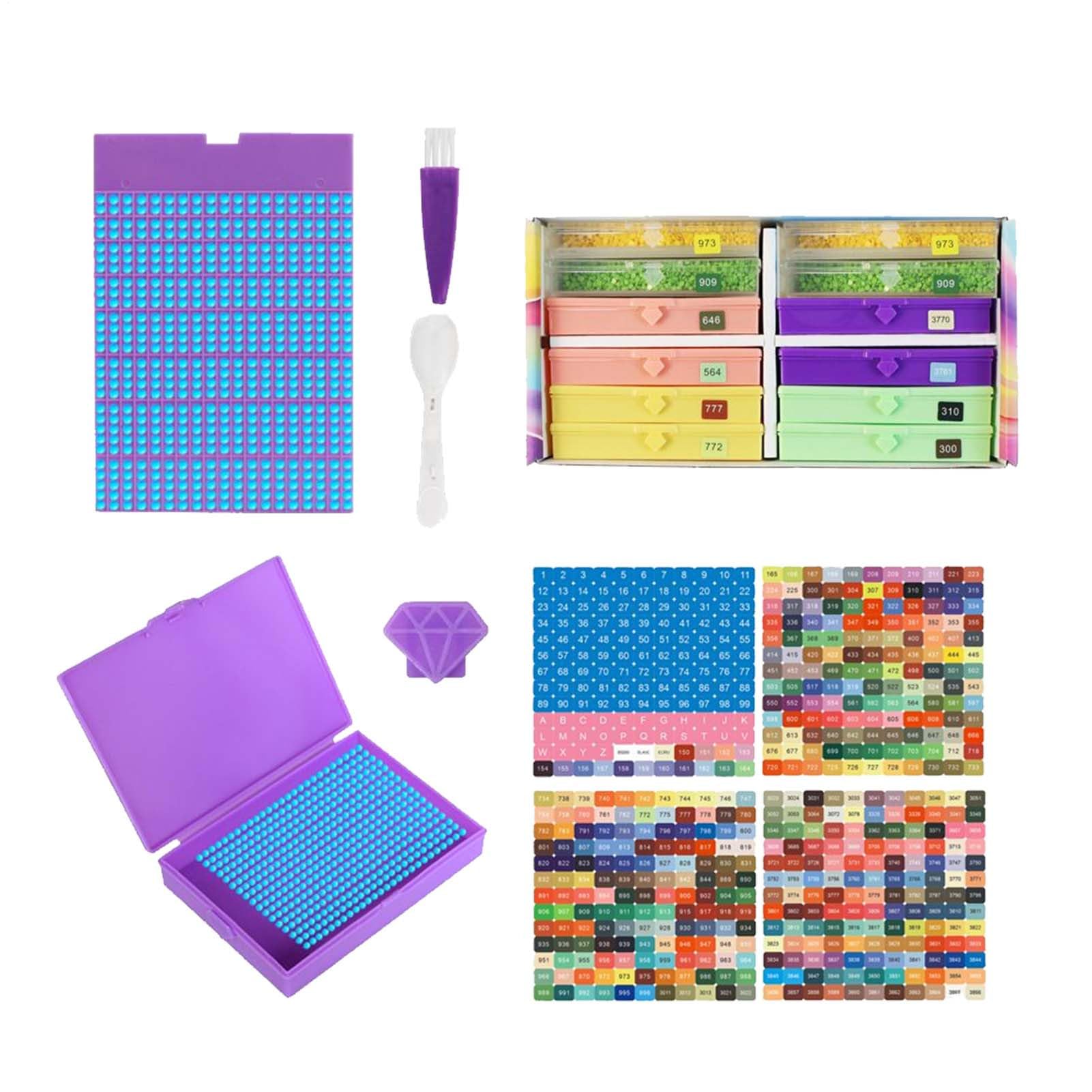 Boîtes de rangement pour accessoires en strass pour vos après-midis DIY en famille
