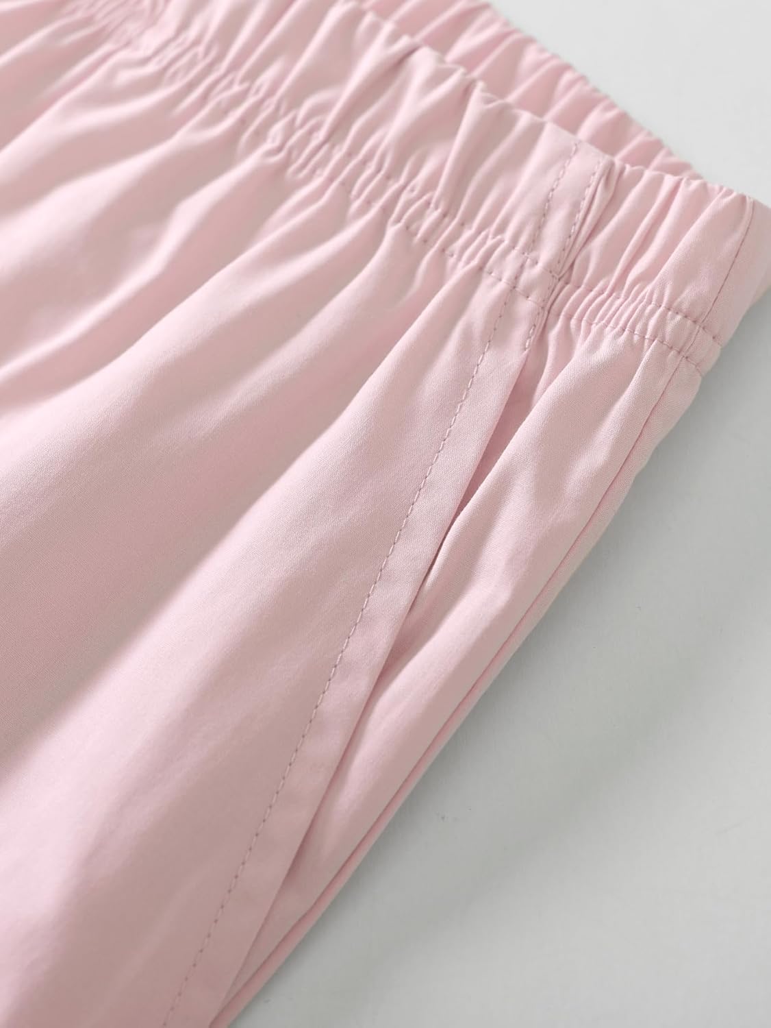 Latuza Women's Petite Cotton Poplin Pajamas Set Petite Size Pants - Image 6