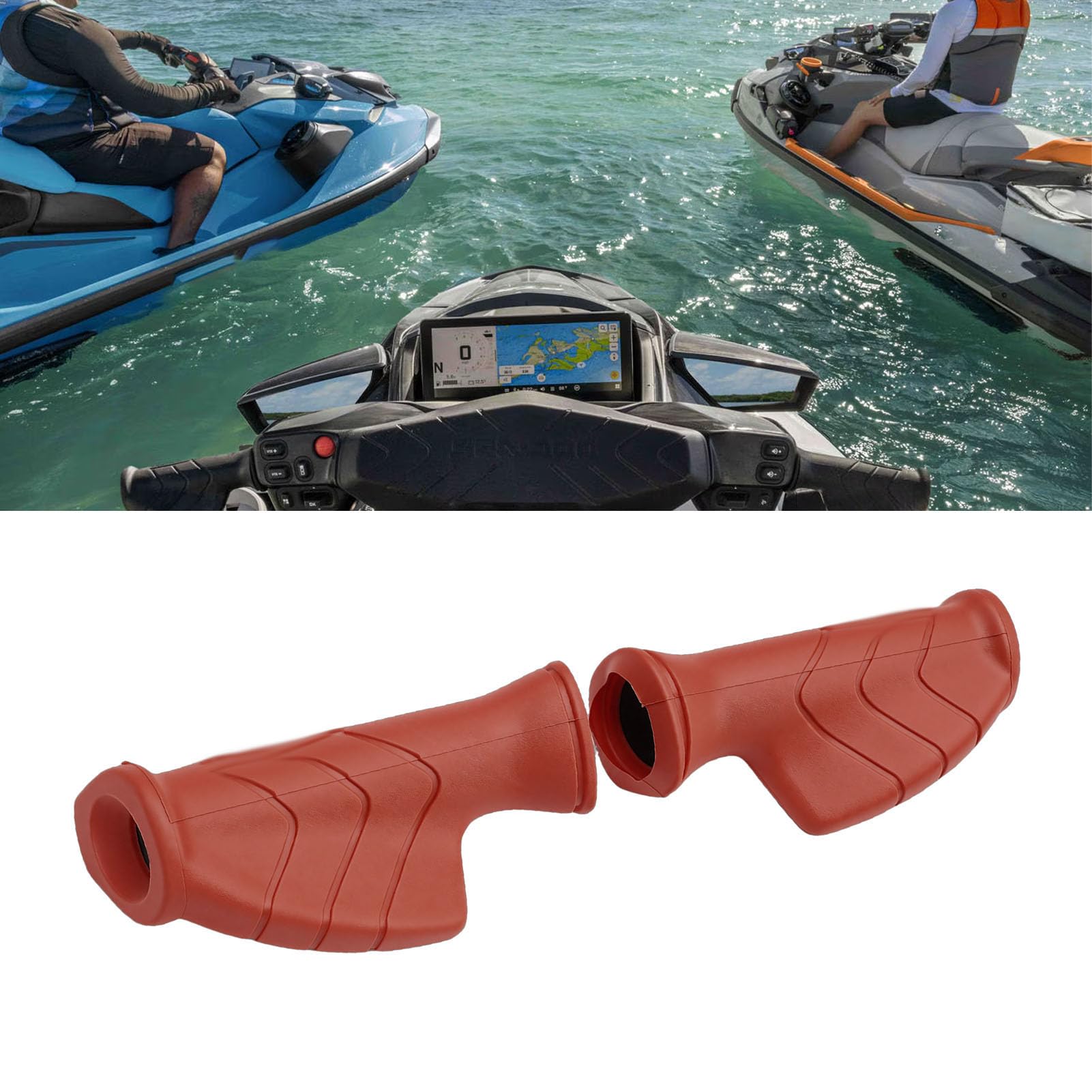 Set Impugnature con Poggiapolsi, Impugnatura in Gomma Testurizzata, Impugnatura Antiscivolo e Confortevole, Ricambio per RXP RXT GTX GTS GTR 90 130 155 170 215 230 260 300