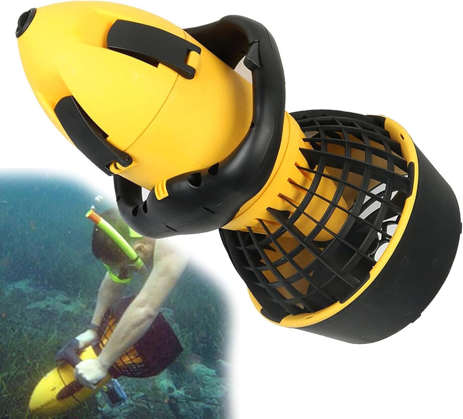 Electric Underwater Scooter, 300W/500W Power, 40-60 Minutes Runtime, for Diving, Swimming, and Snorkeling Adventures