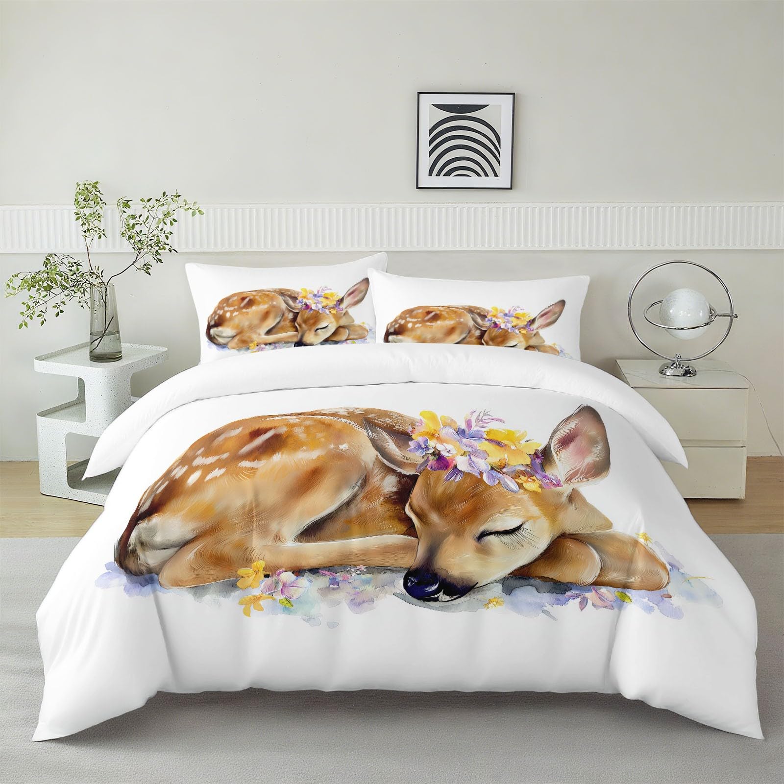 Housse de couette faon 140x200 hypoallergénique pour protéger la peau sensible