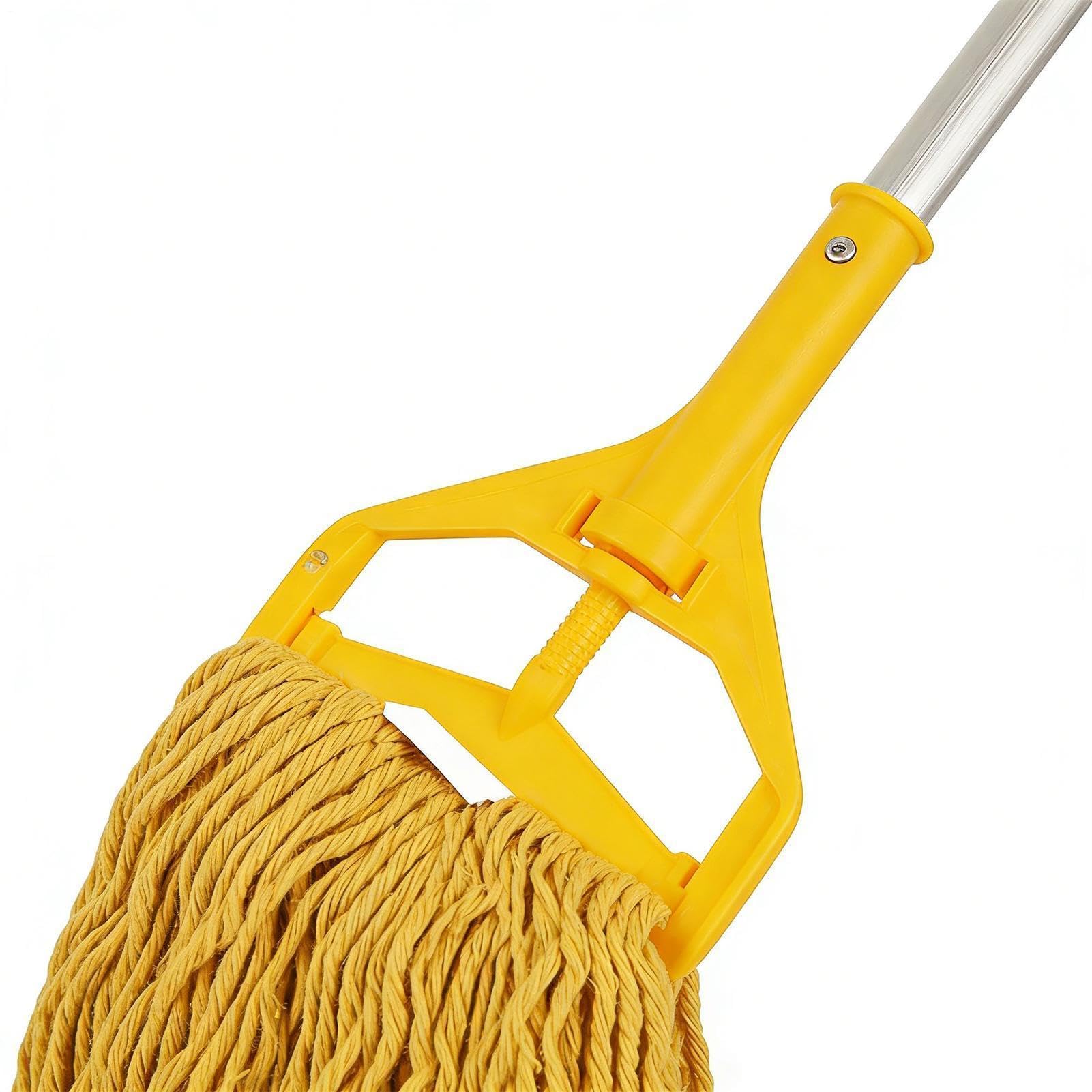 Fregona de tiras Mango De Aleación De Aluminio Y Paño De Barrido | Fregona para Limpieza Suelos Suelo de Madera Cordones para Baño Cocina Salón Dormitorio Balcón Sala de Clase Residen