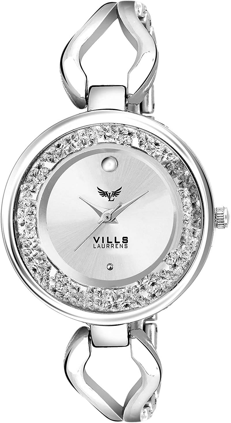 VILLS LAURRENS Diva White Collection Watch (VL-7010) for Women & Girls