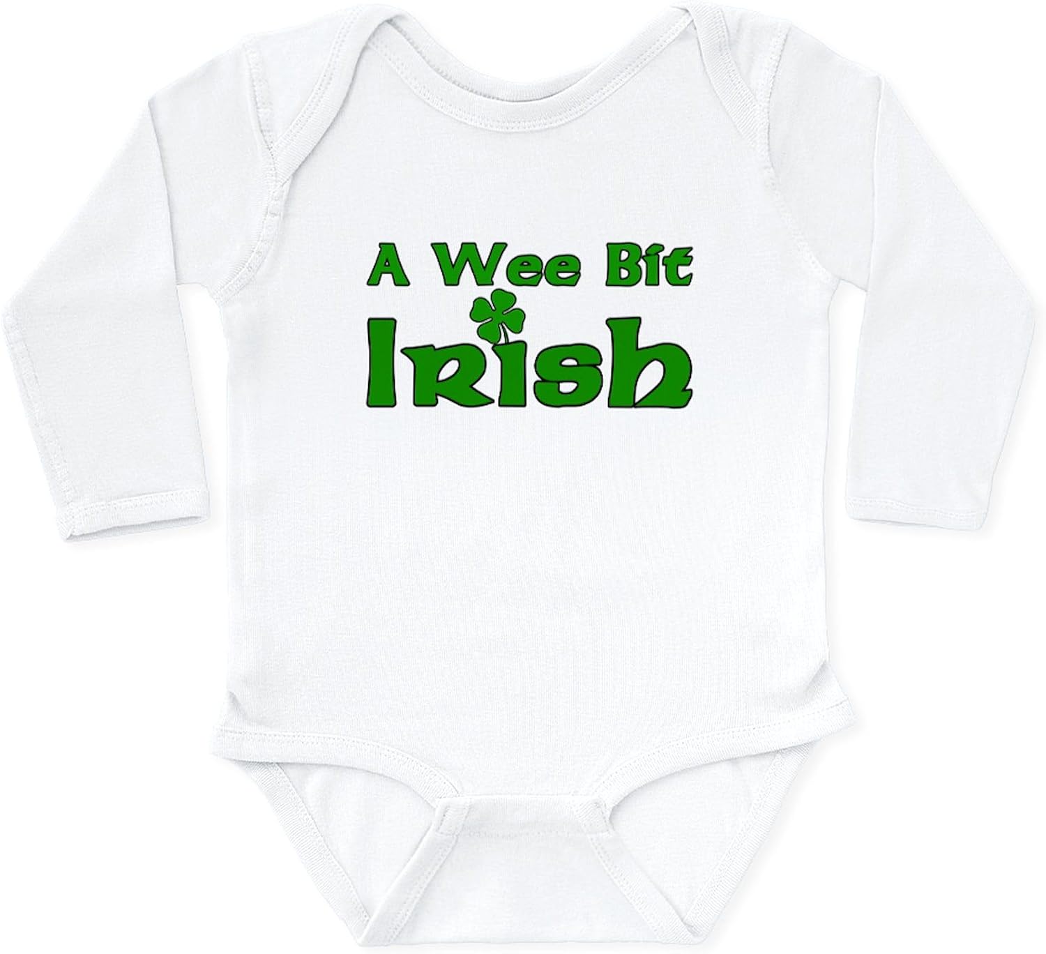 CafePress A Wee Bit Irish Body Suit Cute Long Sleeve Infant Baby Bodysuit Romper