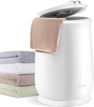COSTWAY Towel Warmer for Bathroom, 21L Large Towel Heater with Flip-top Lid