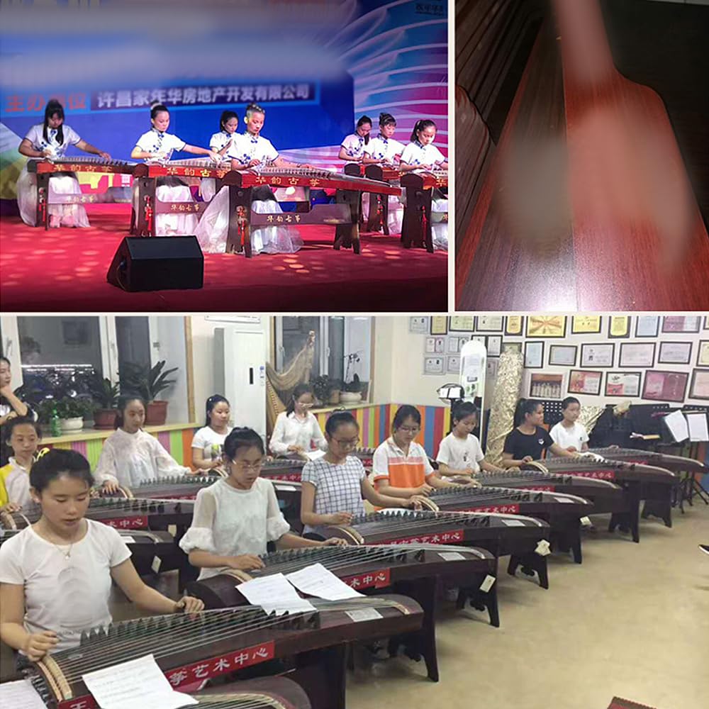 Stojak Guzheng do instrumentów Guqin o wysokości 125-163 CM | Solidne i trwałe, antypoślizgowe nóżki oraz ażurowe rzeźbienie