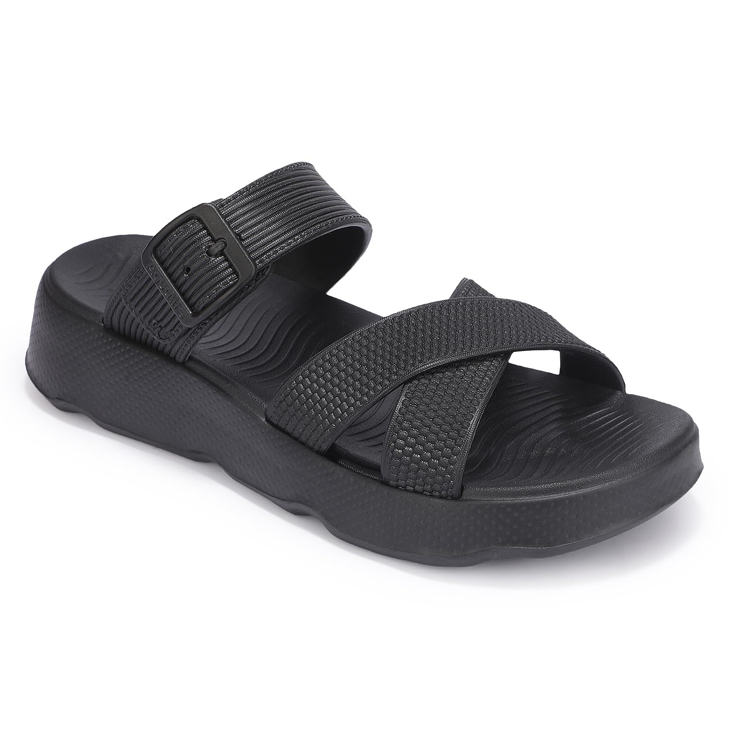 aqualite Women's EVA Sliders | Slides for Women | Lightweight Waterproof Anti-Skid Slip-On Slippers | Soft Cushion Casual Footwear for Home, Beach, Pool, Travel & Daily Wear-picture-9