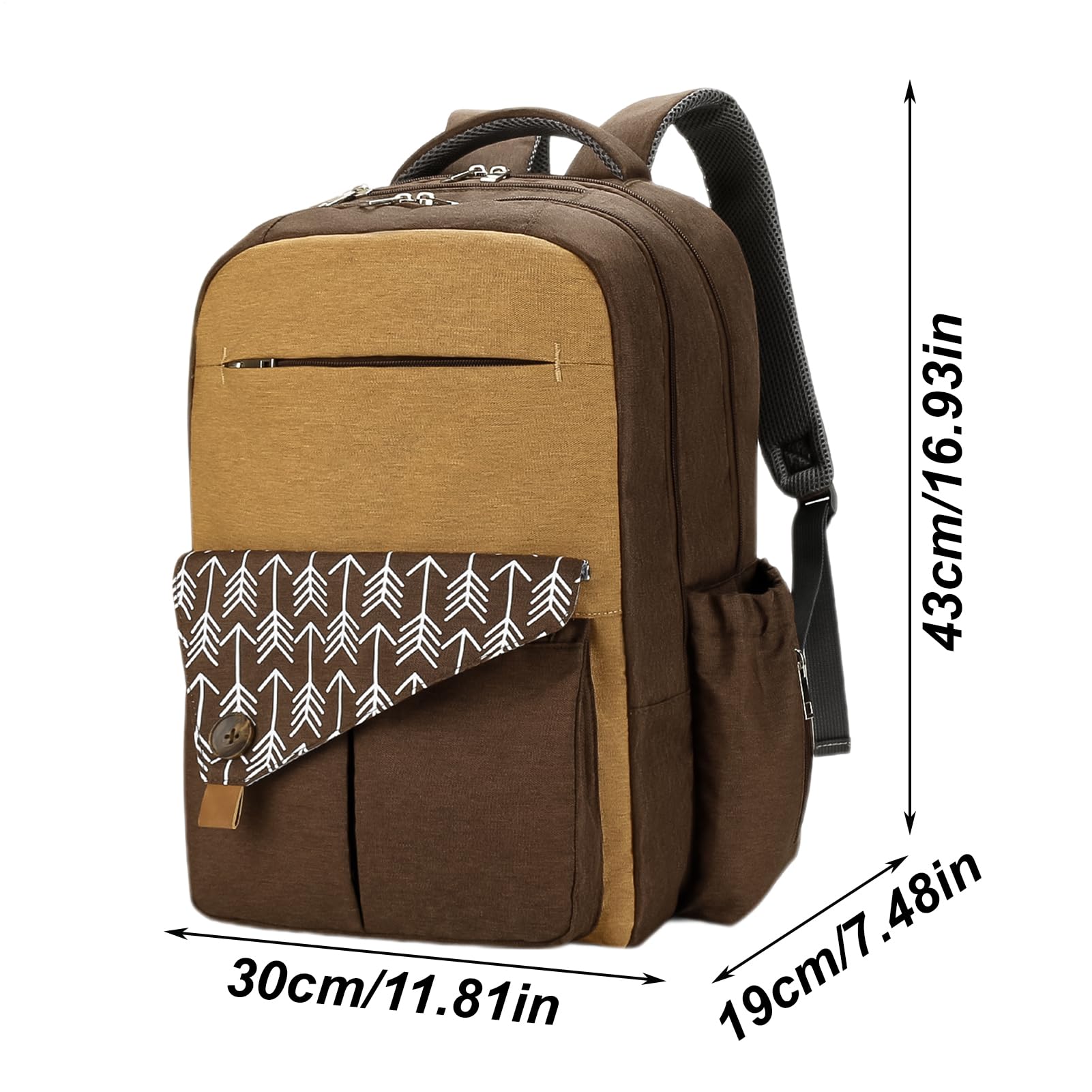 Zaino per pannolini - Borsa per maternità impermeabile, grande tote da viaggio | Elegante borsa per neonati con caricatore USB, organizer per infermiere, borsa per pannolini per passeggino, borsa
