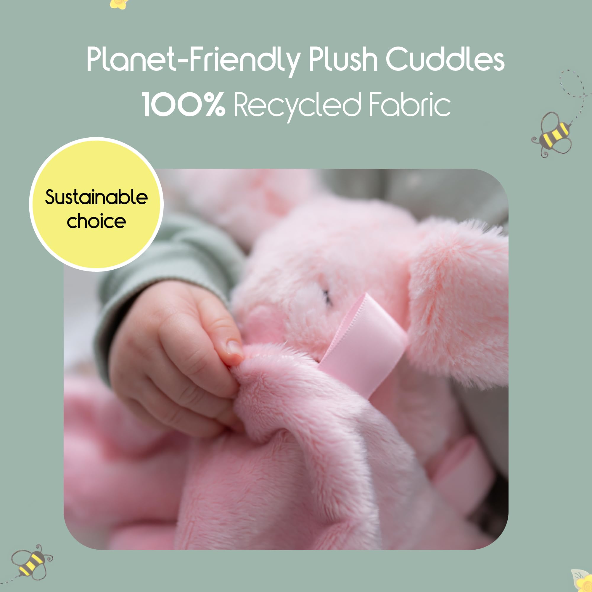 Baby - Edredones para bebés - Esenciales para recién nacidos - Lujosa suavidad lavable a máquina - Regalos para mamá nueva - Conejo