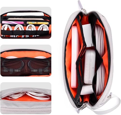 Miniatura 9 de DDgro Estuche de viaje organizador de cables electrónicos