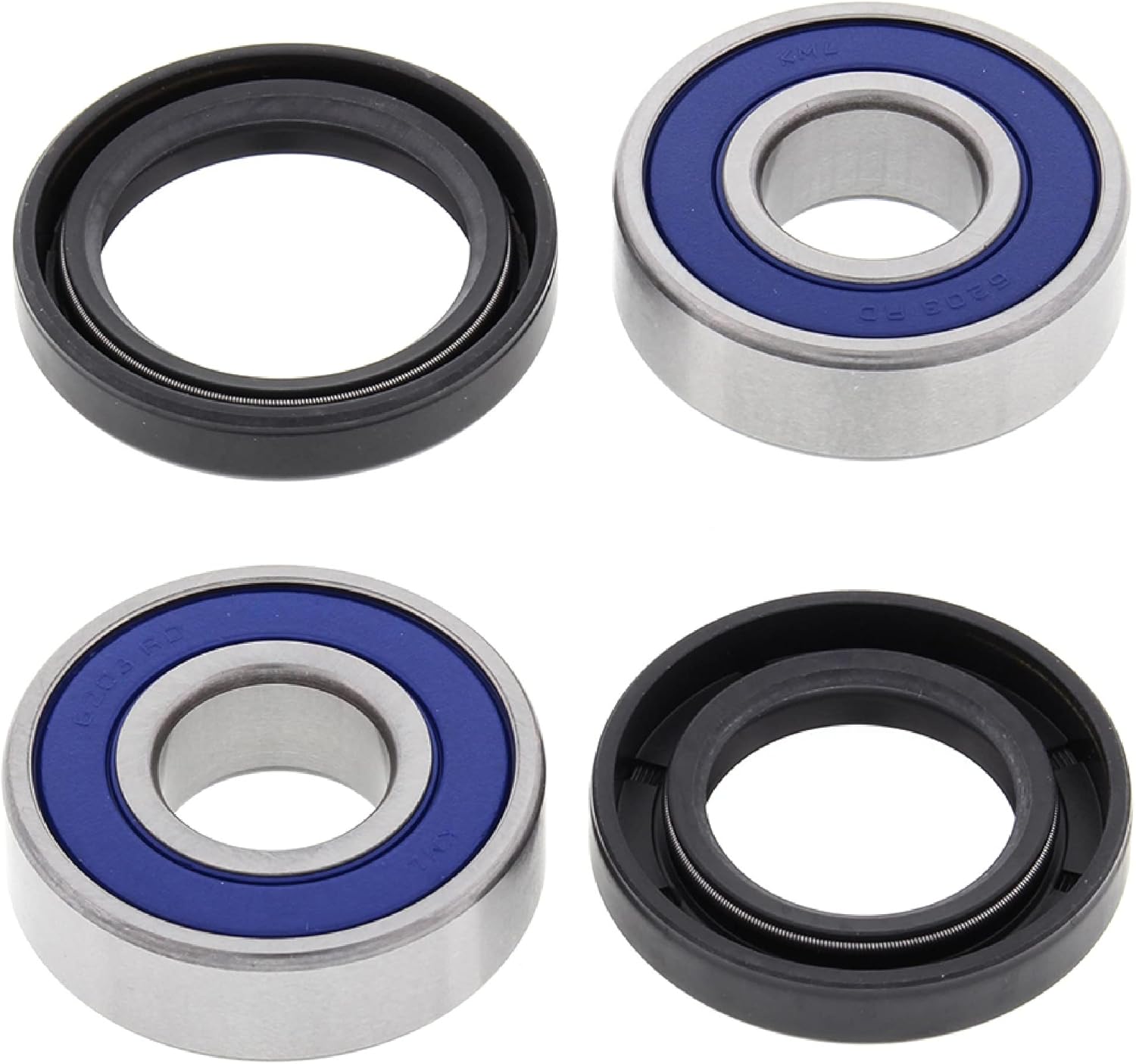 All Balls Front Wheel Bearing Kit 25-1218 for Kawasaki ZX 6 (ZX 600D) 1990 1991 1992 1993 90 91 92 93, ZR 750 C Zephyr 1991 1992 1993 91 92 93