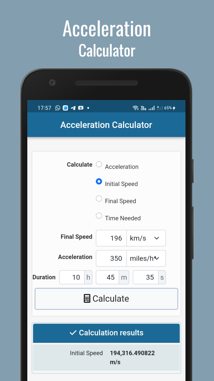 Acceleration for Android