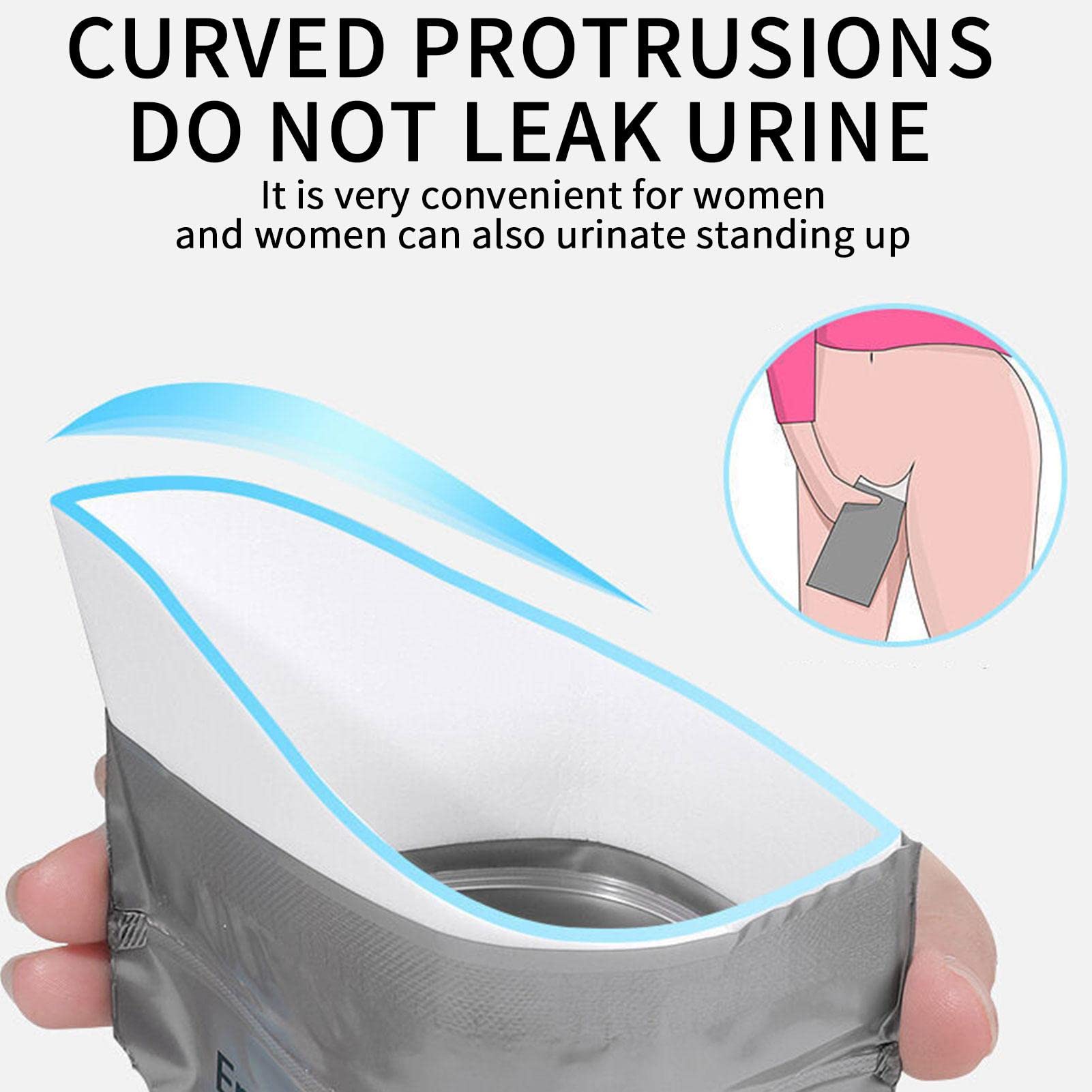 Sacchetti Per Urina Da Viaggio - 12 Pezzi 750ml Usa E Getta Per Emergenze - Foto 13